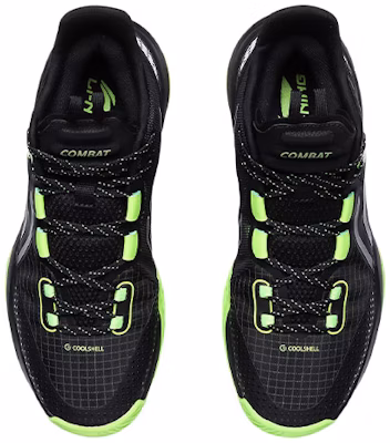 李寧 Combat Low 耐磨防滑 低筒 實戰籃球鞋 男款 黑綠 Shop 李寧 Combat Low 耐磨防滑 低筒 實戰籃球鞋 男款 黑綠