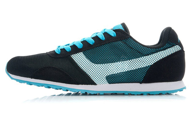 Li-Ning Comfort Breathable Casual Running Shoes 'Black Blue' ALCJ027-1