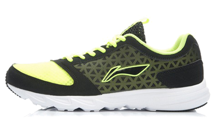 Li-Ning Comfort Breathable Running Shoes 'Black Green White' ARBK011-5