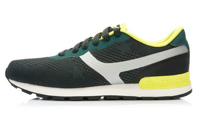 Li-Ning Comfort Casual Low 'Black White Green' ALCK111-2