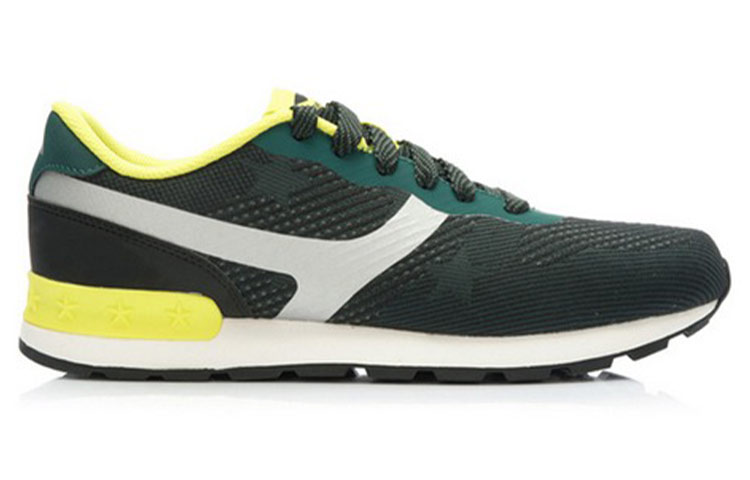 Order Li-Ning Comfort Casual Low 'Negro Blanco Verde' ALCK111-2