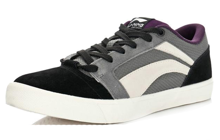 Lookbook LiNing李寧 舒適透氣 低筒板鞋 灰紫