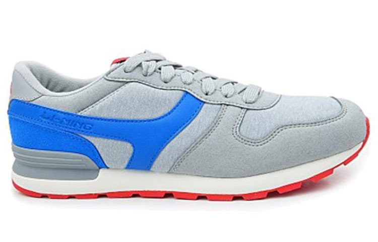 Order Sepatu Lari Low-Top Li-Ning "Abu Biru Putih" Nyaman ALCK029-7