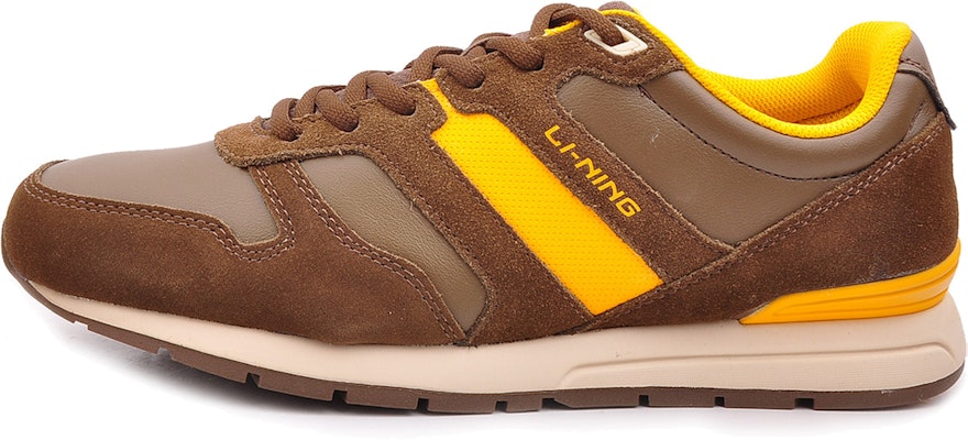 Li-Ning Comfortable Breathable Shock-Absorbing Running Shoe 'Brown Yellow' ARCG029-1 Buy Li-Ning Comfortable Breathable Shock-Absorbing Running Shoe 'Brown Yellow' ARCG029-1