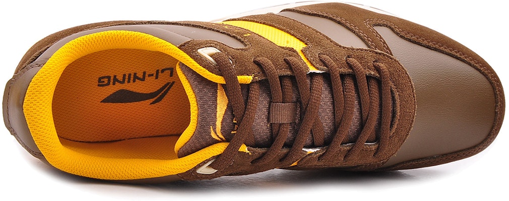 Li-Ning Sepatu Lari Nyaman Penyerap Getaran 'Coklat Kuning' ARCG029-1 Lookbook Li-Ning Sepatu Lari Nyaman Penyerap Getaran 'Coklat Kuning' ARCG029-1