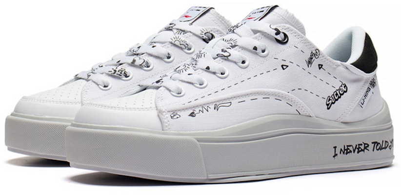 Li-Ning Comfy Low 'Putih Kasual' Sneakers AGCS035-4 Lookbook Li-Ning Comfy Low 'Putih Kasual' Sneakers AGCS035-4
