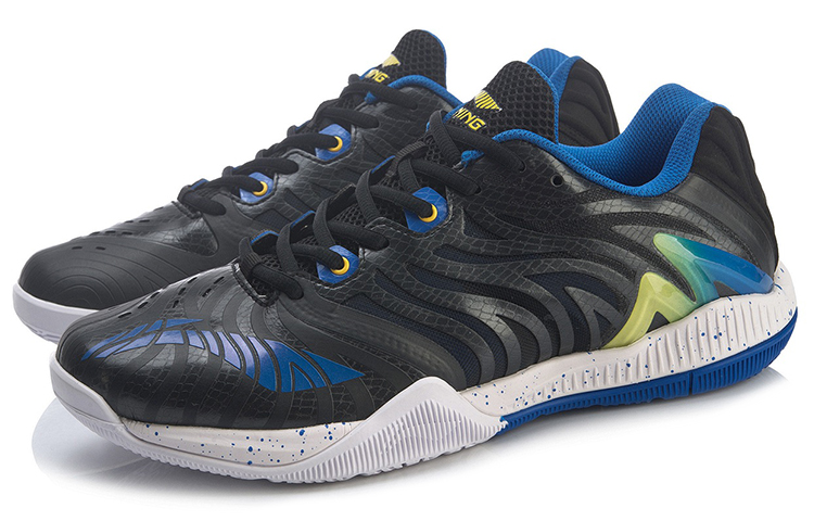 Lookbook Li-Ning Cool Shark 3 'Hitam Biru' AYAR003-3
