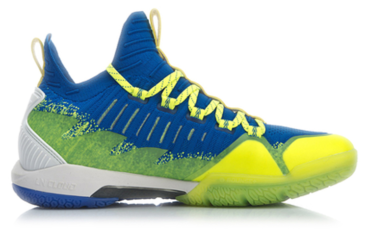 Order LiNing李寧 酷鯊 透氣緩衝 羽球鞋 藍綠