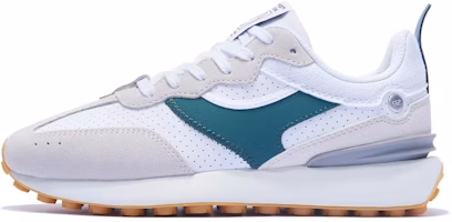 Li-Ning Cosmos Classic Trainers Retro Walking Shoes 'White Beige Teal' AGCT048-1 Li-Ning Cosmos Classic Trainers Retro Walking Shoes 'White Beige Teal' AGCT048-1