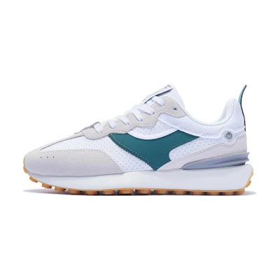 Li-Ning Cosmos Classic Trainers Retro Walking Shoes 'White Beige Teal'