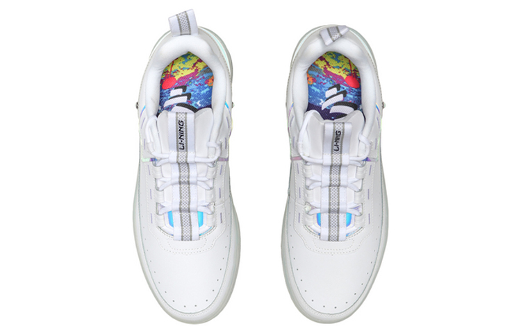 Shop LiNing 李寧 CF 包裹性保暖防滑 低幫 運動休閒鞋 白銀