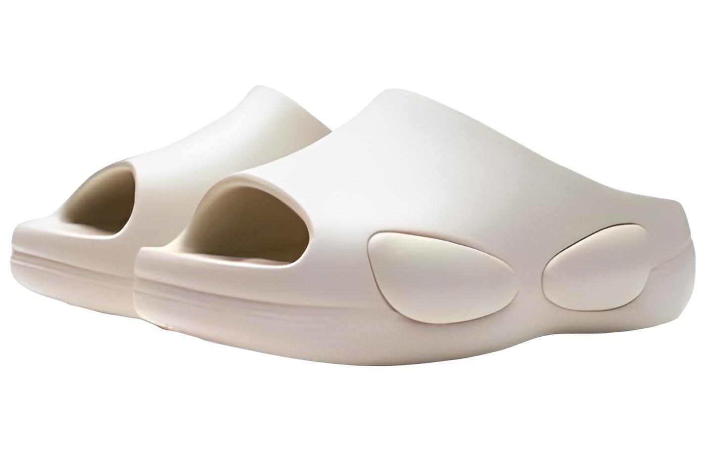 Li-Ning Counterflow Shock Absorption Sports Slippers Unisex 'Cream White' 圖 3