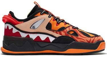 李宁 CF 闪星 复古休閒 虎年限定 防滑耐磨 低幫 板鞋 男款 黑橘色 Order 李宁 CF 闪星 复古休閒 虎年限定 防滑耐磨 低幫 板鞋 男款 黑橘色