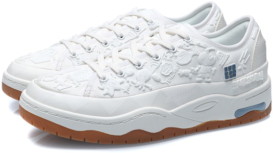 LiNing李寧 CF 尋踪 防滑耐磨輕便 低幫 板鞋 男女同款 雲霧白 Lookbook LiNing李寧 CF 尋踪 防滑耐磨輕便 低幫 板鞋 男女同款 雲霧白