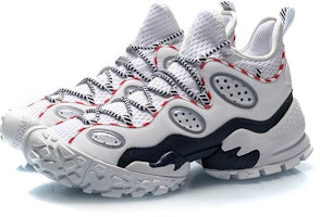 LiNing李寧 Countflow Monster Eye 中筒 耐摩通風 復古籃球鞋 男款 白紅 Lookbook LiNing李寧 Countflow Monster Eye 中筒 耐摩通風 復古籃球鞋 男款 白紅