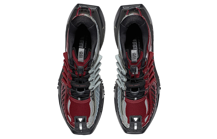 Shop LiNing李寧 玄空 反光潮流 減震 低幫 運動休閒鞋 男款 公牛紅