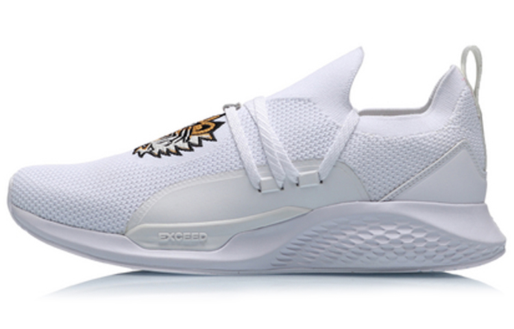 Buy LiNing李寧 勇氣 一體織 減震中幫 潮流休閒鞋 白色