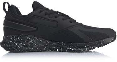 李宁 Crazy Run 系列 网面 减震 低帮 跑步鞋 男款 標準黑 Order 李宁 Crazy Run 系列 网面 减震 低帮 跑步鞋 男款 標準黑