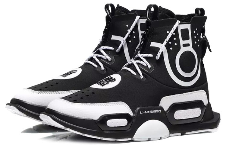 Lookbook Zapatos Li-Ning Culture 'Negro Blanco' AGBN052-3