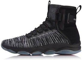 Li-Ning Essence High-Top Retro Basketball 'Black White' AFJN015-3 Li-Ning Essence High-Top Retro Basketball 'Black White' AFJN015-3