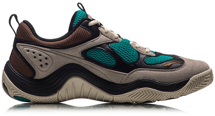 LiNing李寧 新生 紐約時裝週 減震防滑 低筒 復古籃球鞋 男女同款 黑灰綠 Order LiNing李寧 新生 紐約時裝週 減震防滑 低筒 復古籃球鞋 男女同款 黑灰綠