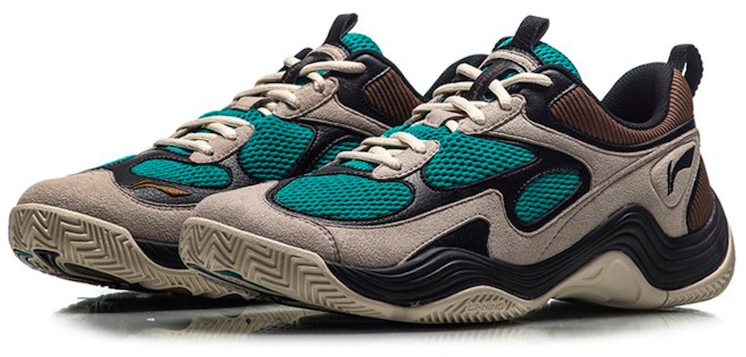 LiNing李寧 新生 紐約時裝週 減震防滑 低筒 復古籃球鞋 男女同款 黑灰綠 Lookbook LiNing李寧 新生 紐約時裝週 減震防滑 低筒 復古籃球鞋 男女同款 黑灰綠