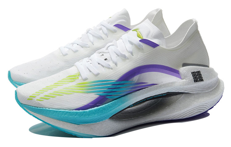 Lookbook LiNing李寧 多巴胺系列絕影 䨻 專業 低筒 跑步鞋 男款 白藍紫