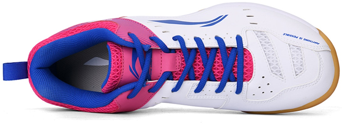 LiNing李寧 輕羽系列 透氣輕便訓練羽毛球鞋 男女同款 白粉 Lookbook LiNing李寧 輕羽系列 透氣輕便訓練羽毛球鞋 男女同款 白粉