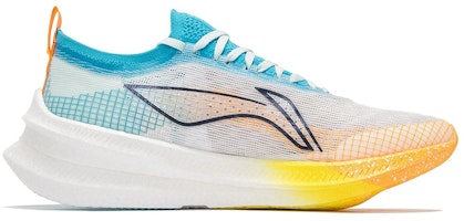 LiNing李寧 飛電2.0精英 絲滑 防滑耐磨輕便 低筒 跑步鞋 白藍橙 Order LiNing李寧 飛電2.0精英 絲滑 防滑耐磨輕便 低筒 跑步鞋 白藍橙