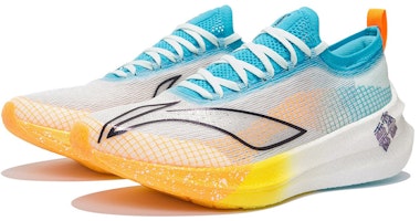 LiNing李寧 飛電2.0精英 絲滑 防滑耐磨輕便 低筒 跑步鞋 白藍橙 Lookbook LiNing李寧 飛電2.0精英 絲滑 防滑耐磨輕便 低筒 跑步鞋 白藍橙