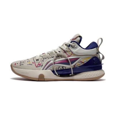 Li-Ning Flash 8 PRM 'Grey Low-Top Basketball'