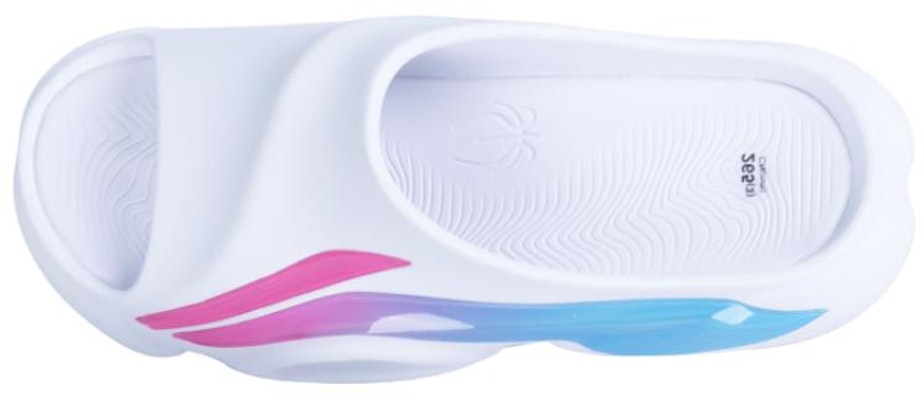 Li-Ning 8 PE Courtside Slides 'White' ABTS009-1 Shop Li-Ning 8 PE Courtside Slides 'White' ABTS009-1