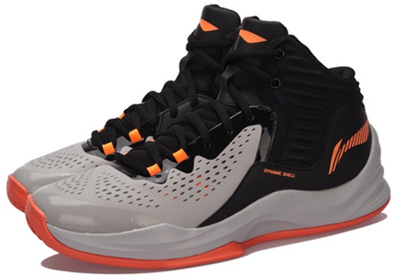 Li-Ning Flash Sepatu Basket Tinggi 'Abu Hitam' ABPM031-4 Lookbook Li-Ning Flash Sepatu Basket Tinggi 'Abu Hitam' ABPM031-4