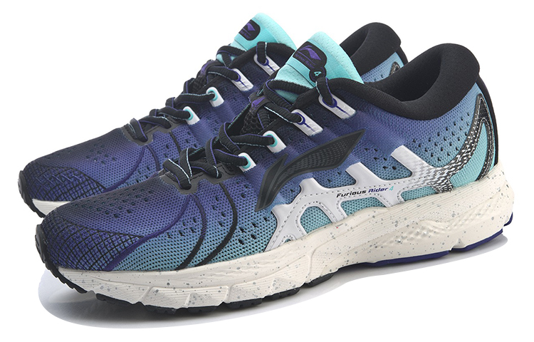 Lookbook Li-Ning Furious Rider 4 'Biru Hitam' ARZP001-2