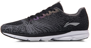 Li-Ning GY (Guang Nian) 'Integrated Knit Reflective Lightweight Running Black Grey' ARBM183-4 Li-Ning GY (Guang Nian) 'Integrated Knit Reflective Lightweight Running Black Grey' ARBM183-4