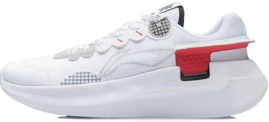 LiNing李寧 逍遙 減震防滑 低幫 跑步鞋 男款 白灰紅 Buy LiNing李寧 逍遙 減震防滑 低幫 跑步鞋 男款 白灰紅