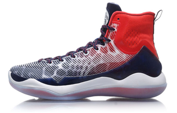 Li-Ning Hi-Top Red/Black/White ABAM023-4