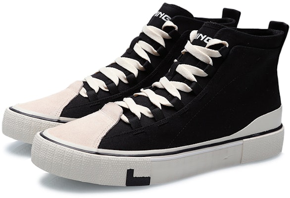 Li-Ning Kasut Kasual Tinggi 'Hitam dan Putih' AGCR065-2 Lookbook Li-Ning Kasut Kasual Tinggi 'Hitam dan Putih' AGCR065-2