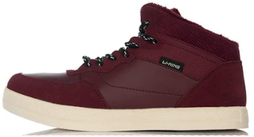 Li-Ning High-Top Casual Sneakers 'Burgundy' ALAH087-3 Li-Ning High-Top Casual Sneakers 'Burgundy' ALAH087-3