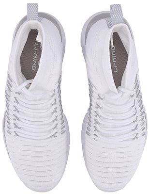 Li-Ning High-Top Knit Flexible Training 'White Grey' AFHN013-3 Shop Li-Ning High-Top Knit Flexible Training 'White Grey' AFHN013-3