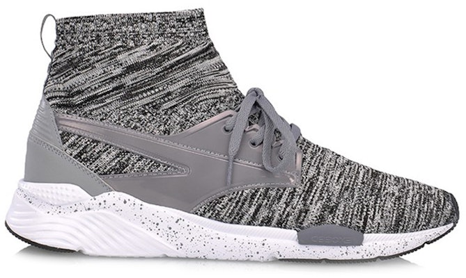 Li-Ning High Top Running Shoes 'Grey White Black' AGLM181-3 Order Li-Ning High Top Running Shoes 'Grey White Black' AGLM181-3