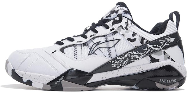 李宁 專業 減震回彈 低幫 羽毛球鞋 白黑色 Buy 李宁 專業 減震回彈 低幫 羽毛球鞋 白黑色