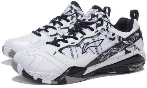 李宁 專業 減震回彈 低幫 羽毛球鞋 白黑色 Lookbook 李宁 專業 減震回彈 低幫 羽毛球鞋 白黑色