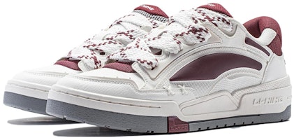 LiNing李寧 征程V2 耐磨透氣輕便 低幫 板鞋 男款 白紅 Lookbook LiNing李寧 征程V2 耐磨透氣輕便 低幫 板鞋 男款 白紅