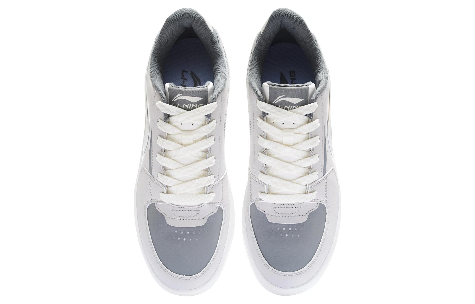 Shop LiNing李寧 保暖包覆性防滑 低筒 板鞋 灰色