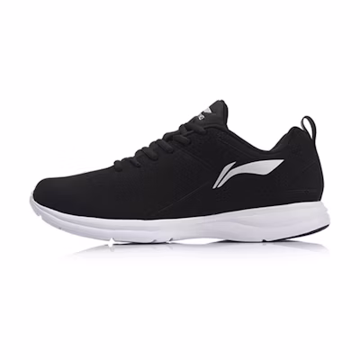 Li-Ning Light Weight Sport Shoes 'Black White'