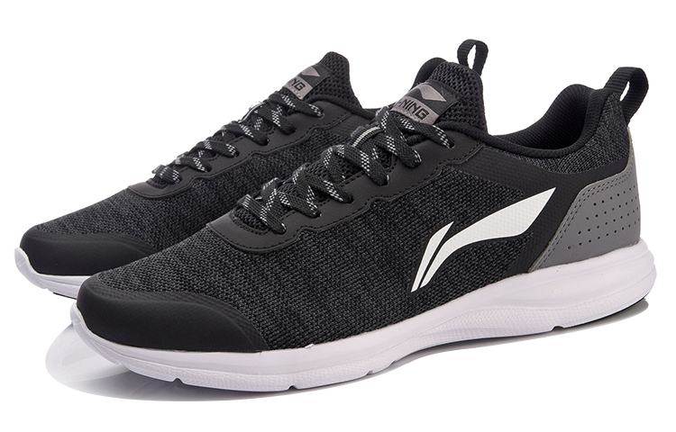 Li-Ning Lightweight Breathable Running Shoe 'Black Grey' 圖 3