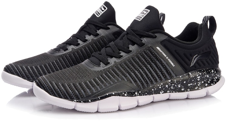 Li-Ning Lightweight Breathable Support Flexible Sports Shoes 'Black' AFHN007-1 Lookbook Li-Ning Lightweight Breathable Support Flexible Sports Shoes 'Black' AFHN007-1