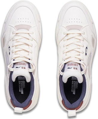 Li-Ning LiNing COMMON 80s 'Comfortable White Low Top' AGCT227-1 Shop Li-Ning LiNing COMMON 80s 'Comfortable White Low Top' AGCT227-1