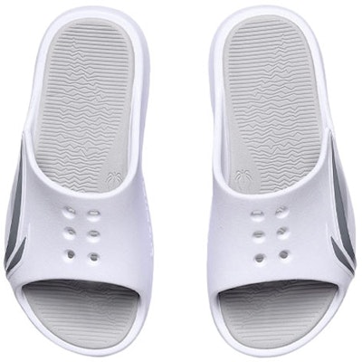 Li-Ning LNBB Slides 'White Grey' ABTR005-1 Shop Li-Ning LNBB Slides 'White Grey' ABTR005-1